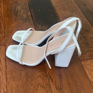 White block sandals